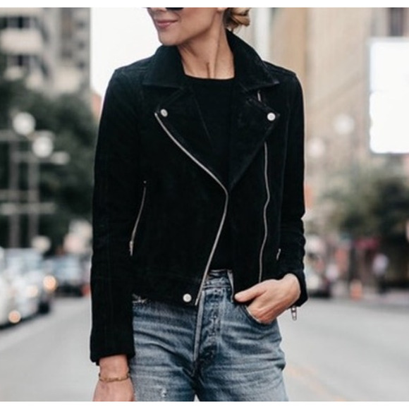 BlankNYC Suede Moto Jacket Black XL - Picture 1 of 7